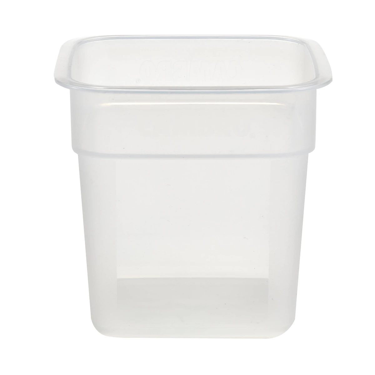 Cambro FreshPro 1 qt translucent square food container 1SFSPROPP190