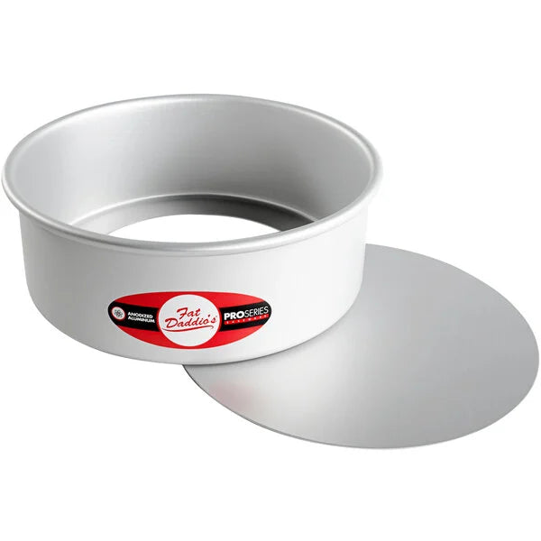 Molde para tarta de queso Fat Daddios, 20 x 7,5 cm, con base extraíble - Aluminio anodizado - PCC-83