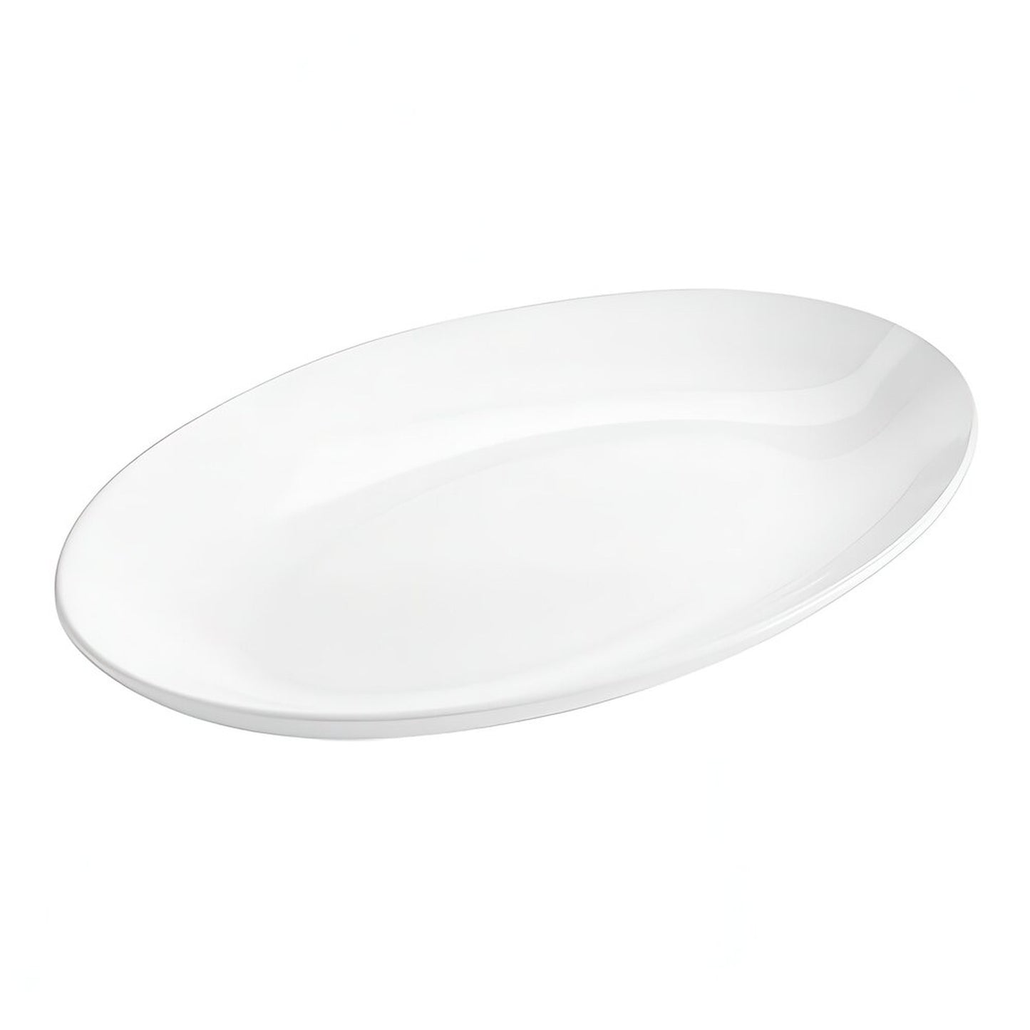 American Metalcraft Oval Melamine Platter White 18x12" - NPW18