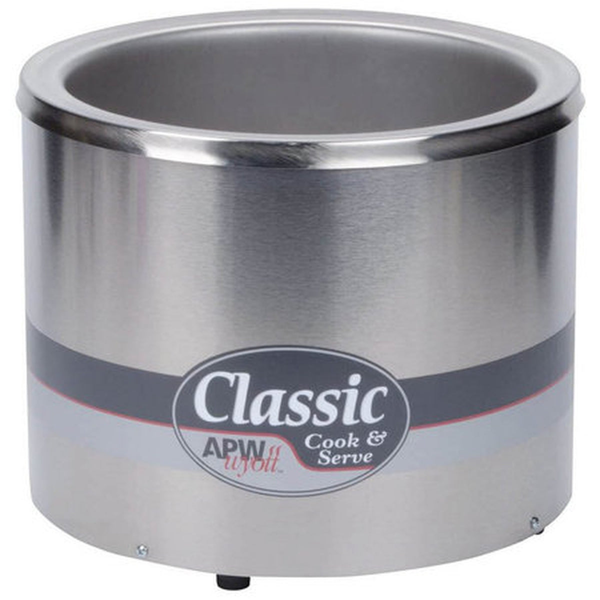 APW Wyott Classic Insulated Round Countertop Cooker/Warmer Stainless - RCW-7