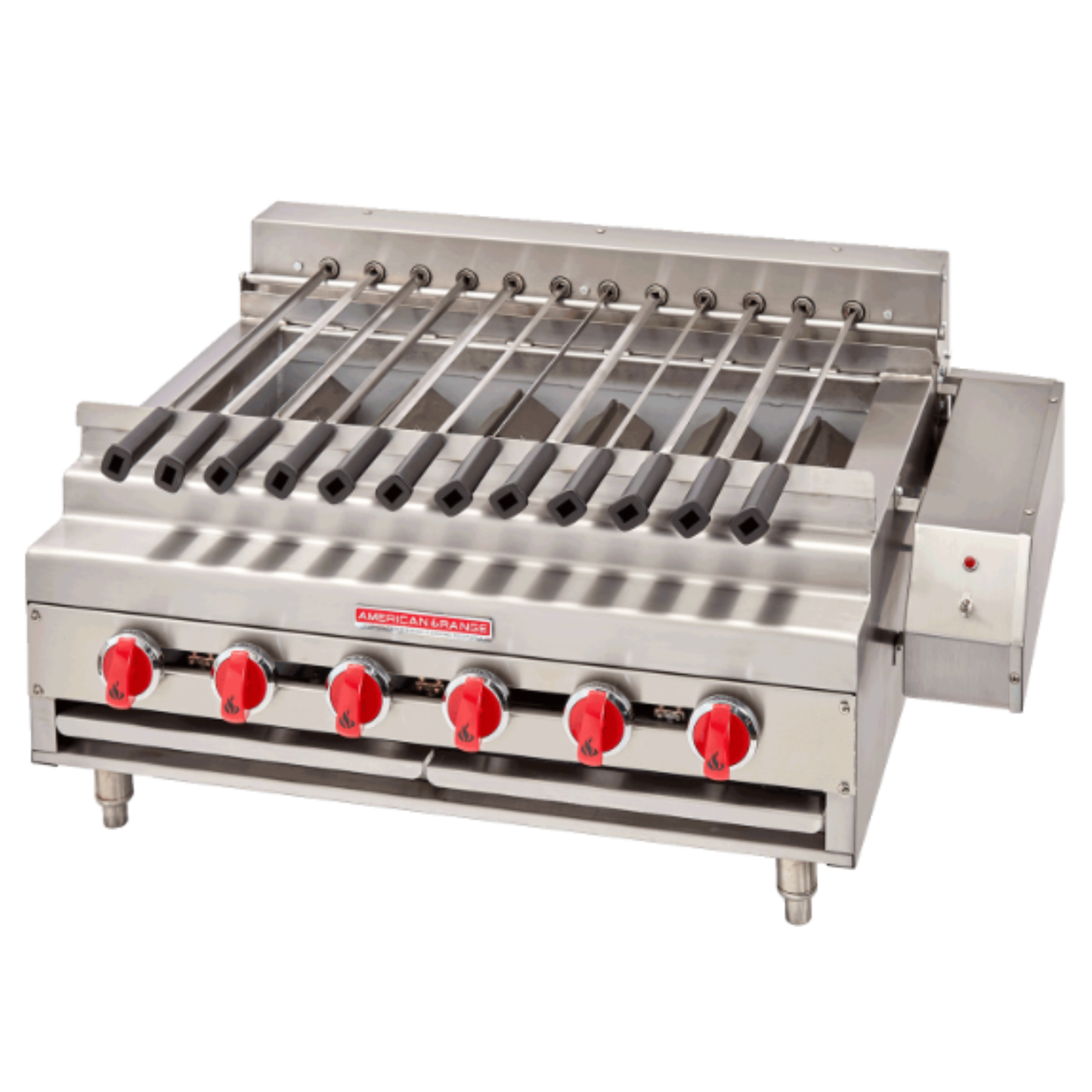 American Range Rotisserie Kebob Broiler 72″ Countertop - ARKB-72-R