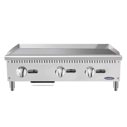 Plancha de gas comercial Atosa de 36" para encimera - ATMG-36
