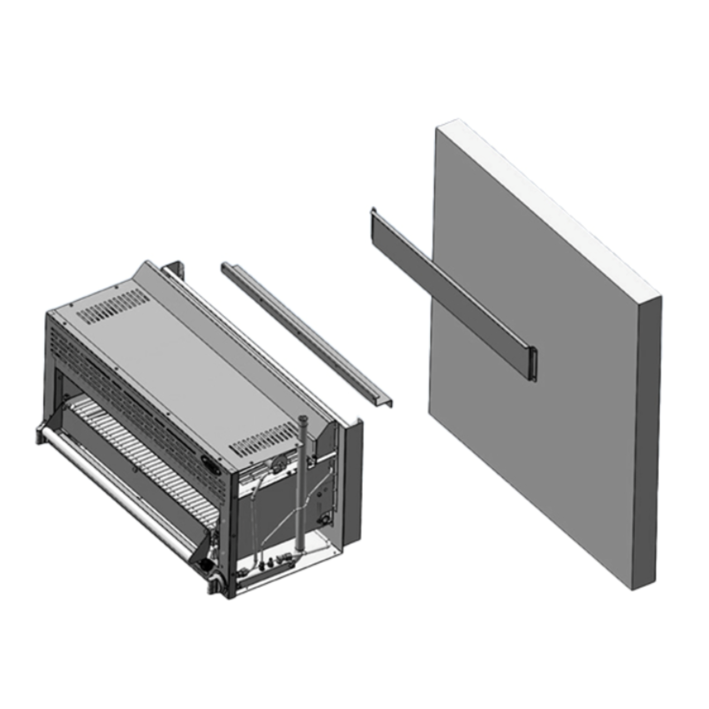 Atosa Wall Mount Kit for Cheese Melter and Salamander Bracket Kit - 21208001048