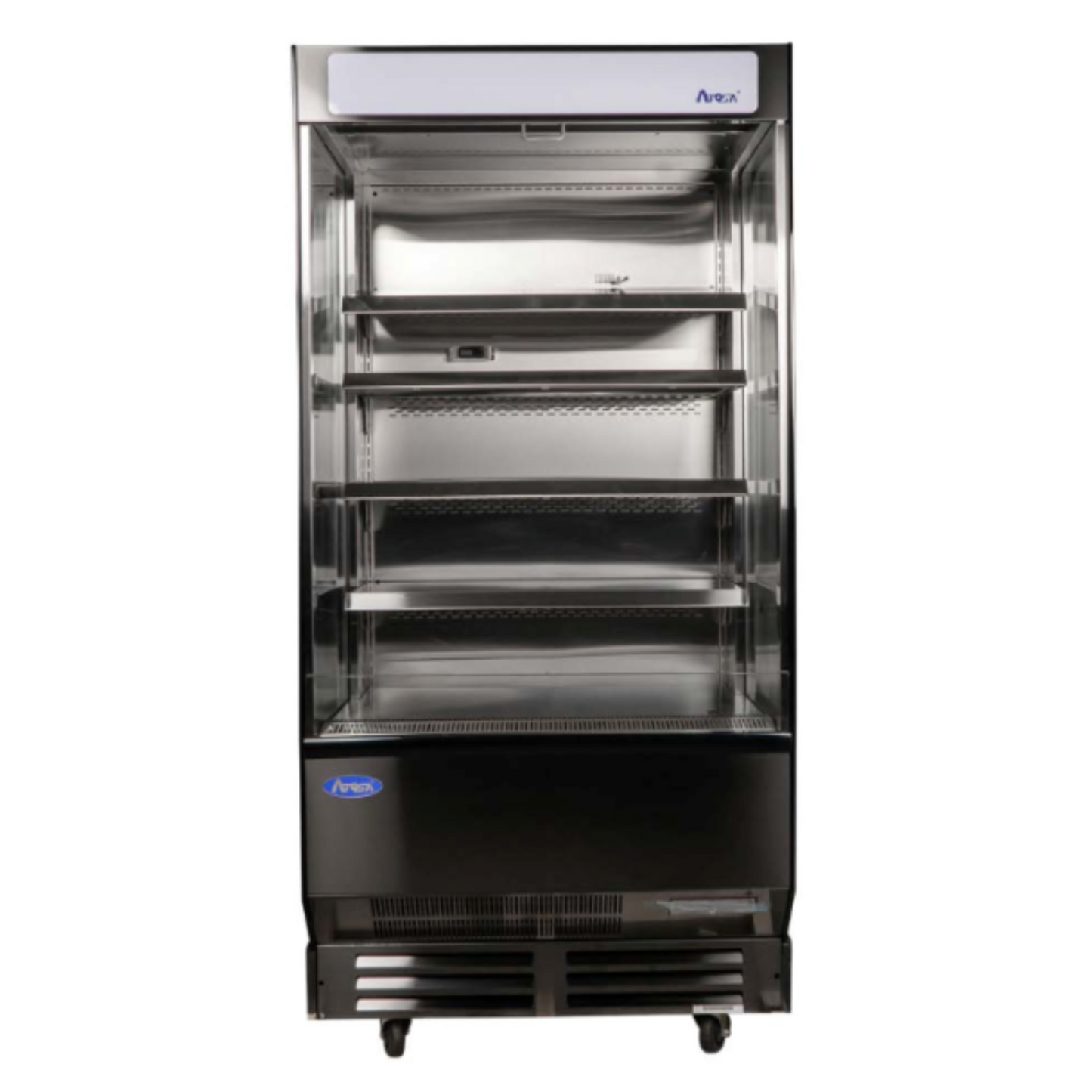 Atosa Open Air Merchandiser Black Stainless Steel 40" - AOM-40B