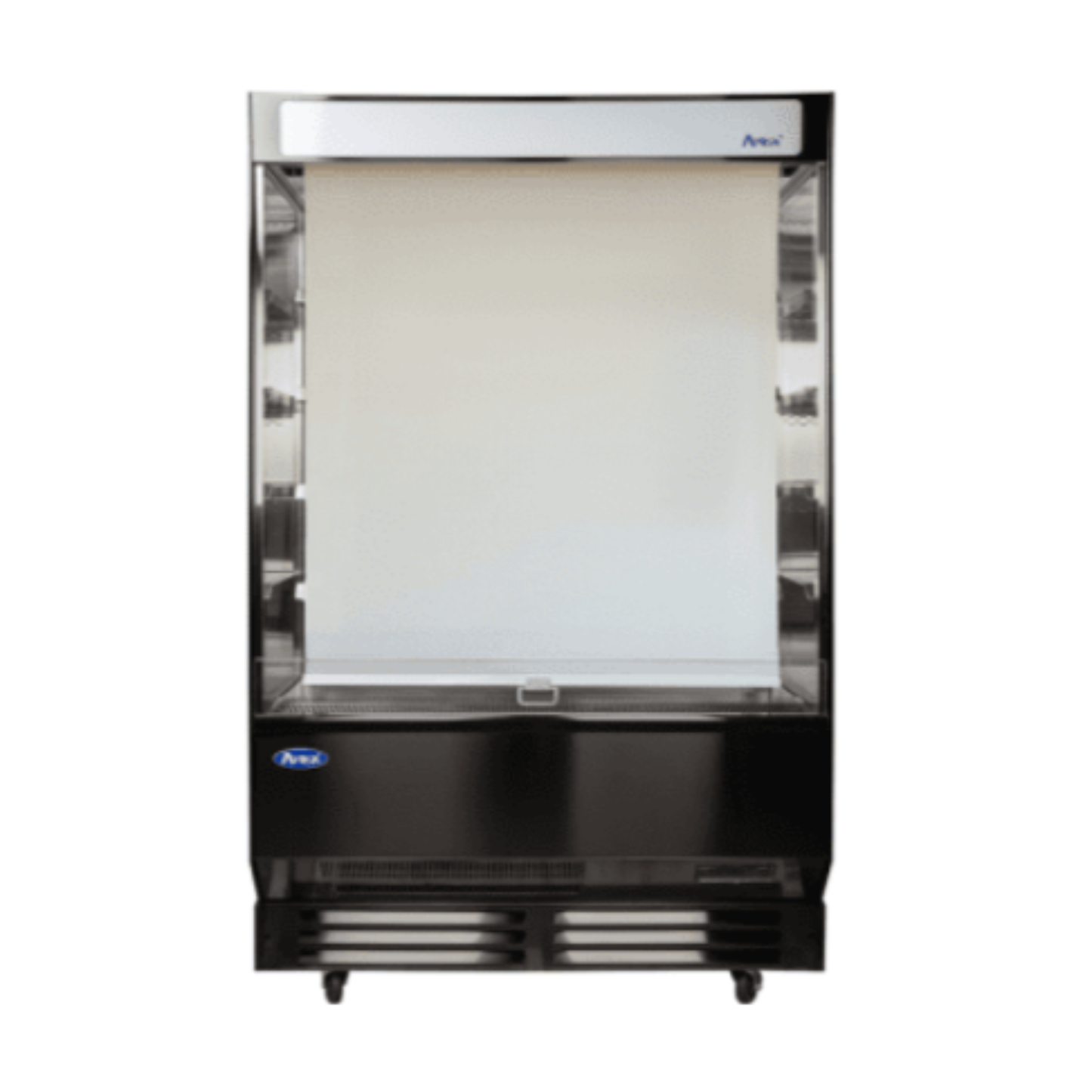 Atosa Open Air Merchandiser Black Exterior Stainless Steel 50", Refrigerator - AOM-50B