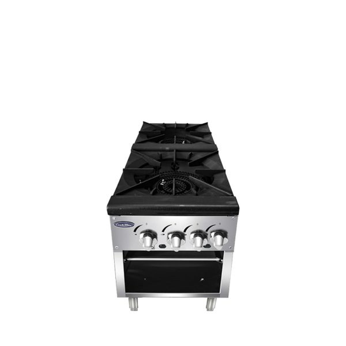 Atosa CookRite Gas Double Stock Pot Range 160,000 BTU 18" - NSF - ATSP-18-2