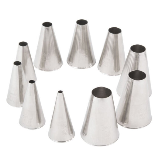 Ateco Plain Pastry Tube Set, 10 Pc. - 810