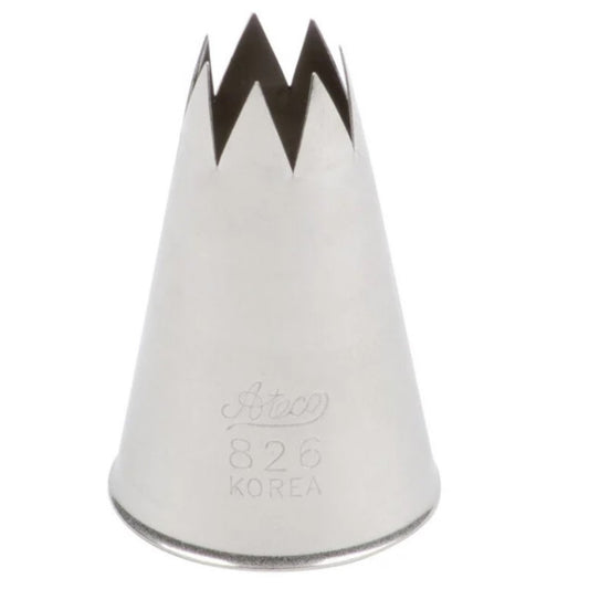 Tubo de repostería Ateco n.° 6, estrella - 826