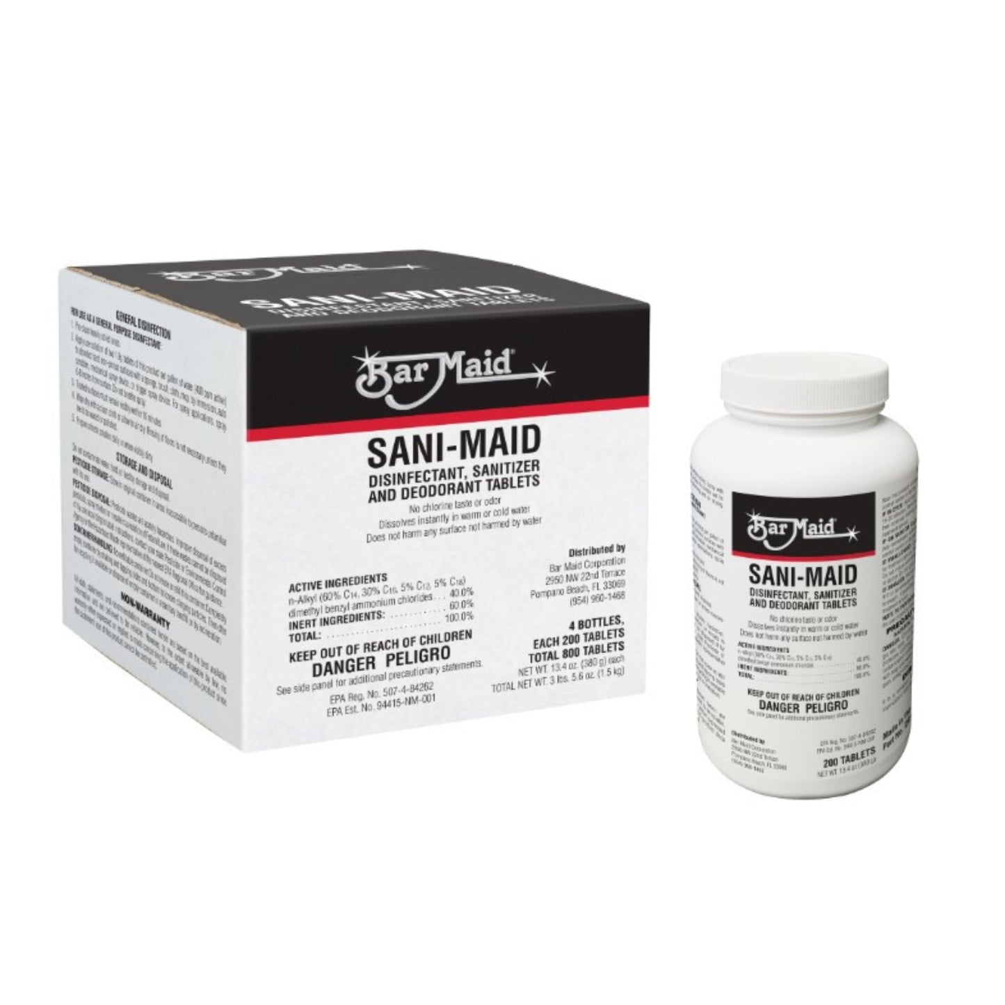 Winco Sanitizer Quat Tabs, 13.4oz BTL/200 Tablets - DIS-207