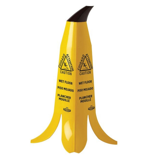 Banana Products Trilingual Safety Cone Yellow 24" - B1001