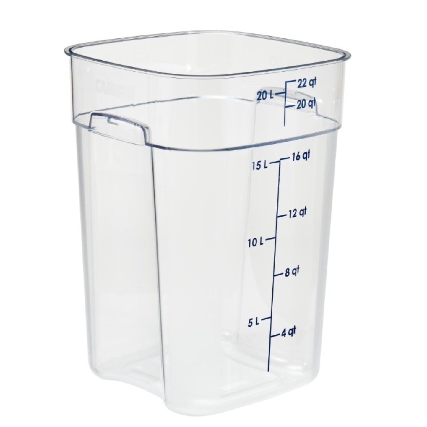 Cambro CamSquare FreshPro Polycarbonate Food Container, NSF, 22 Qt - 22SFSPROCW135