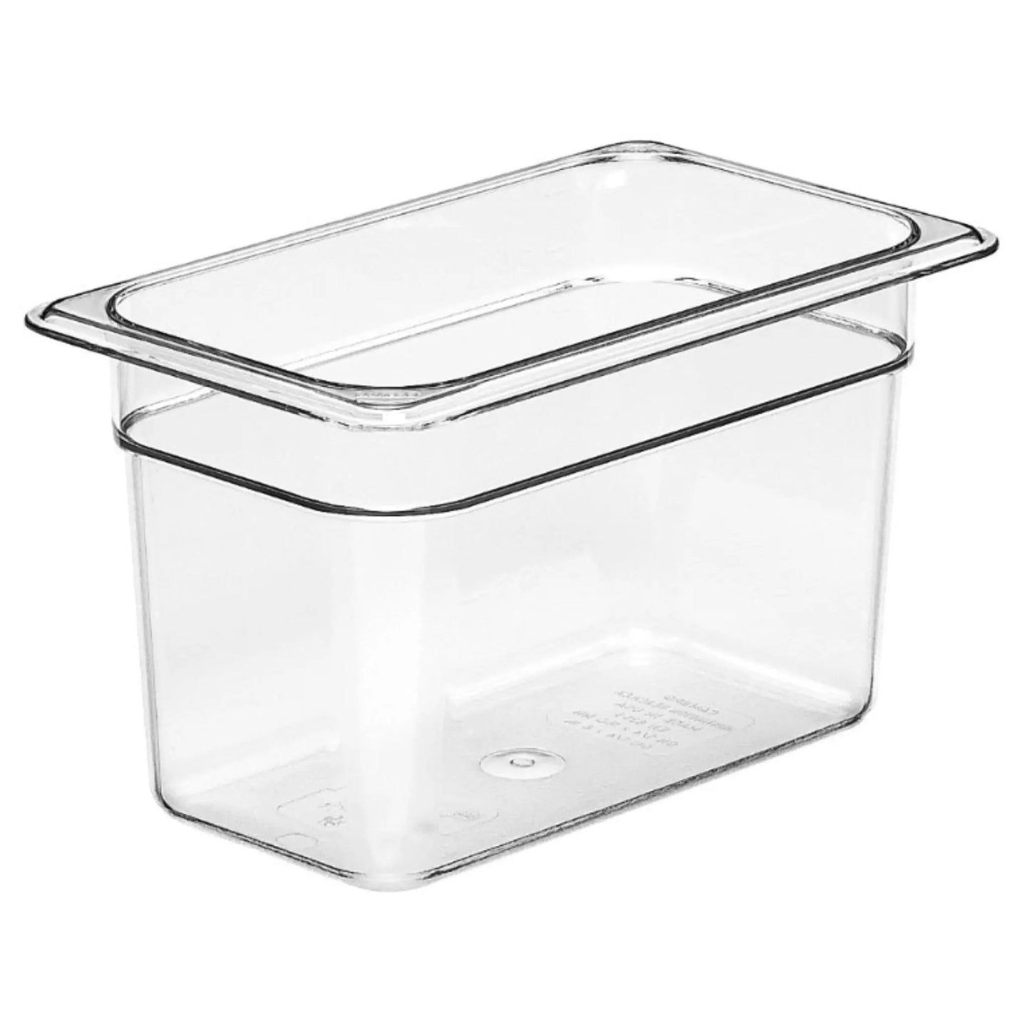 Cambro Cold Food Pan, Plastic - 1/4 Size 6" Deep - Clear - 46CW-135 Cambro
