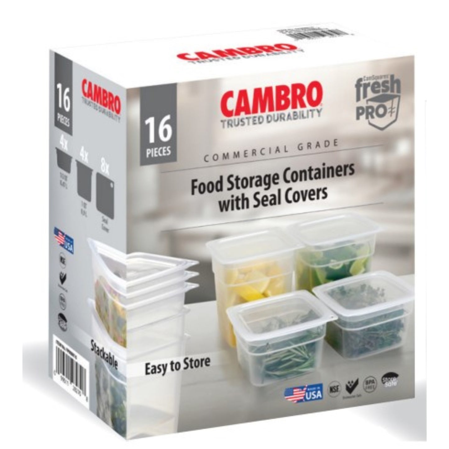 Cambro FreshPro Minis 16 件装多包装 - FPMINI16PL