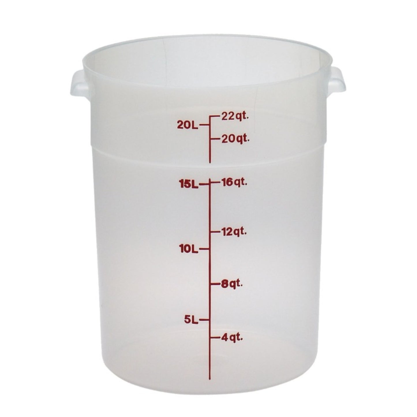 Cambro Round Polypropylene Food Storage Container NSF 22 Qt - RFS22PP