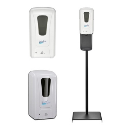 Dispensador de gel desinfectante sin contacto, de pie - 210-FLMGEL