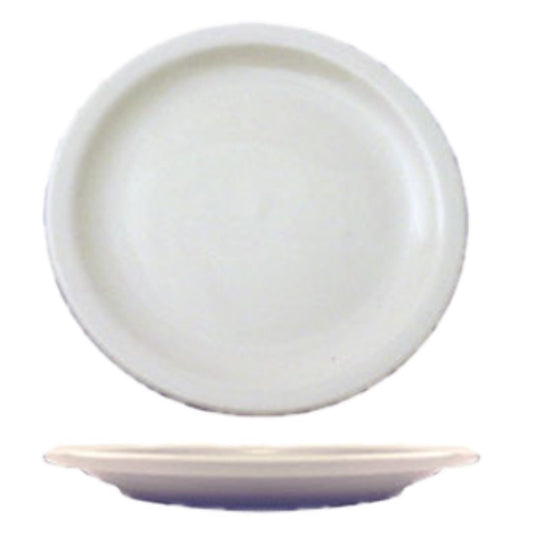 Placa CCK, 7-1/4", borde estrecho, blanca - CS3D
