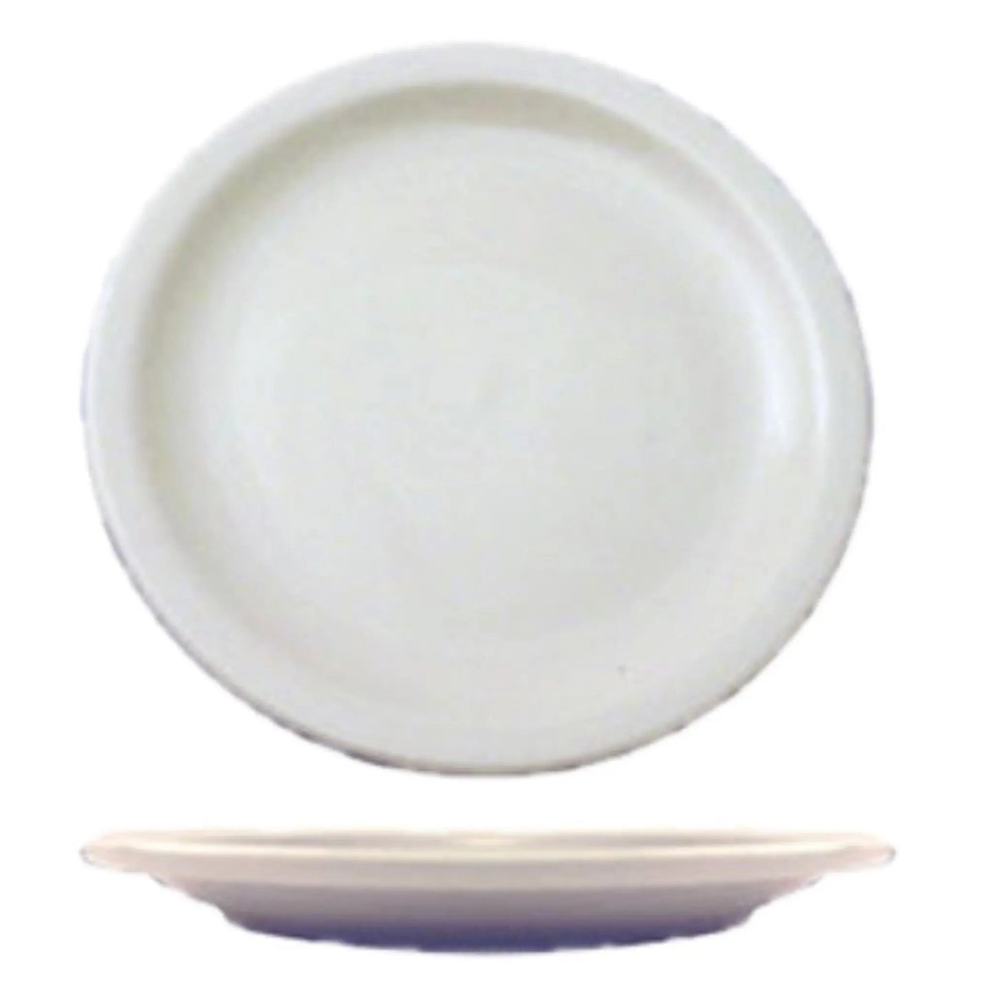 CCK Plate, 7-1/4", Narrow Rim, White - CS3D California Cooking