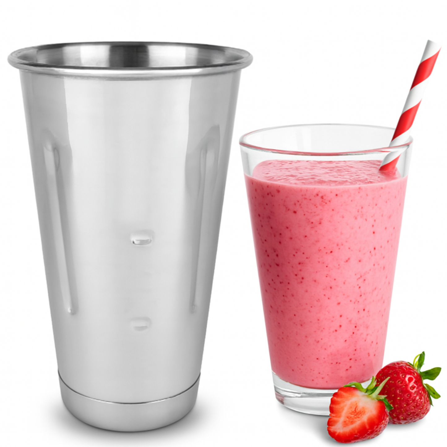 Malt / Milkshake Cup + Stainless Steel 30 oz - MCP-30