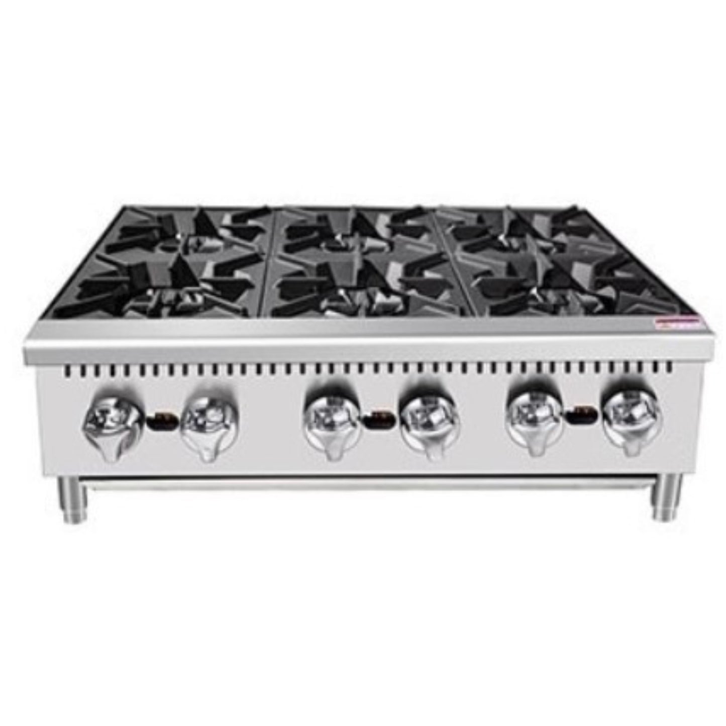 Padela Hot Plate, 36" Wide Gas 6 Burner - PCHP-36-6