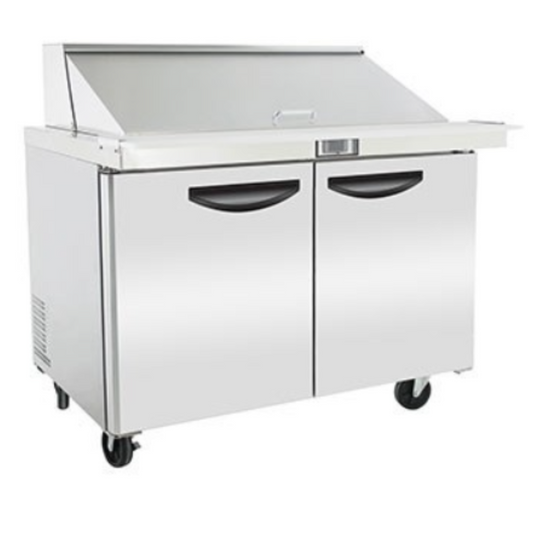 Mesa de preparación Padela Mega Top de 48" con capacidad para 24 sartenes - PDMS-48-HC