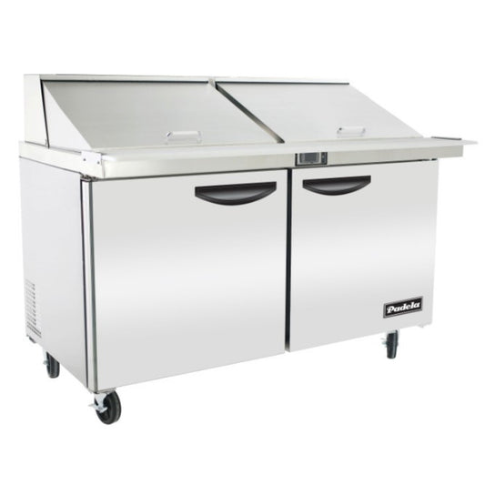 Padela, 60" Sandwich Prep, 16 Bandejas - PDS-60-HC