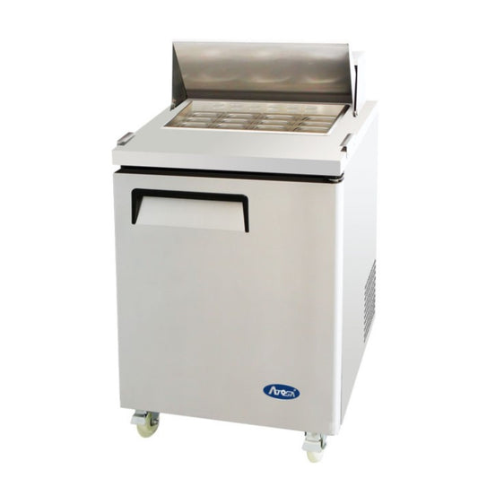 Refrigerador ATOSA de 27" con mesa de preparación para 12 bandejas - MSF8305GR