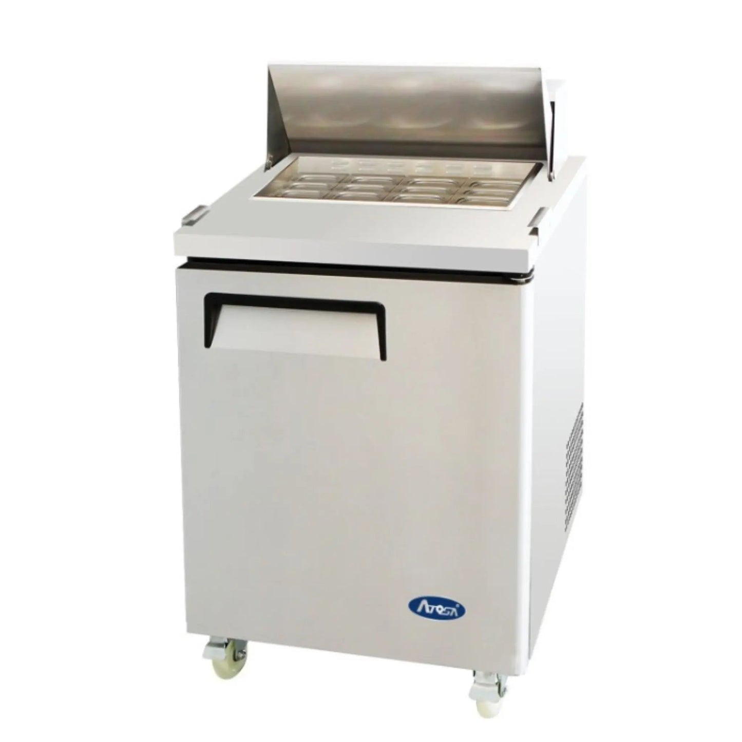 ATOSA Refrigerator, 27" Mega Top 12 Pan Prep Table - MSF8305GR Atosa