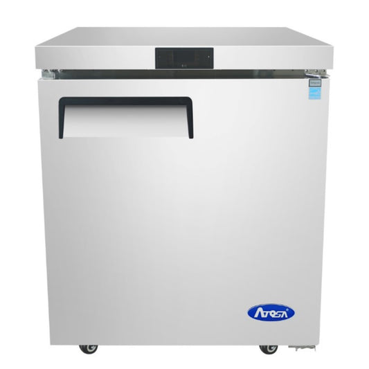 Congelador Atosa bajo encimera de 27", puerta sólida, 1 sección - MGF8405GR