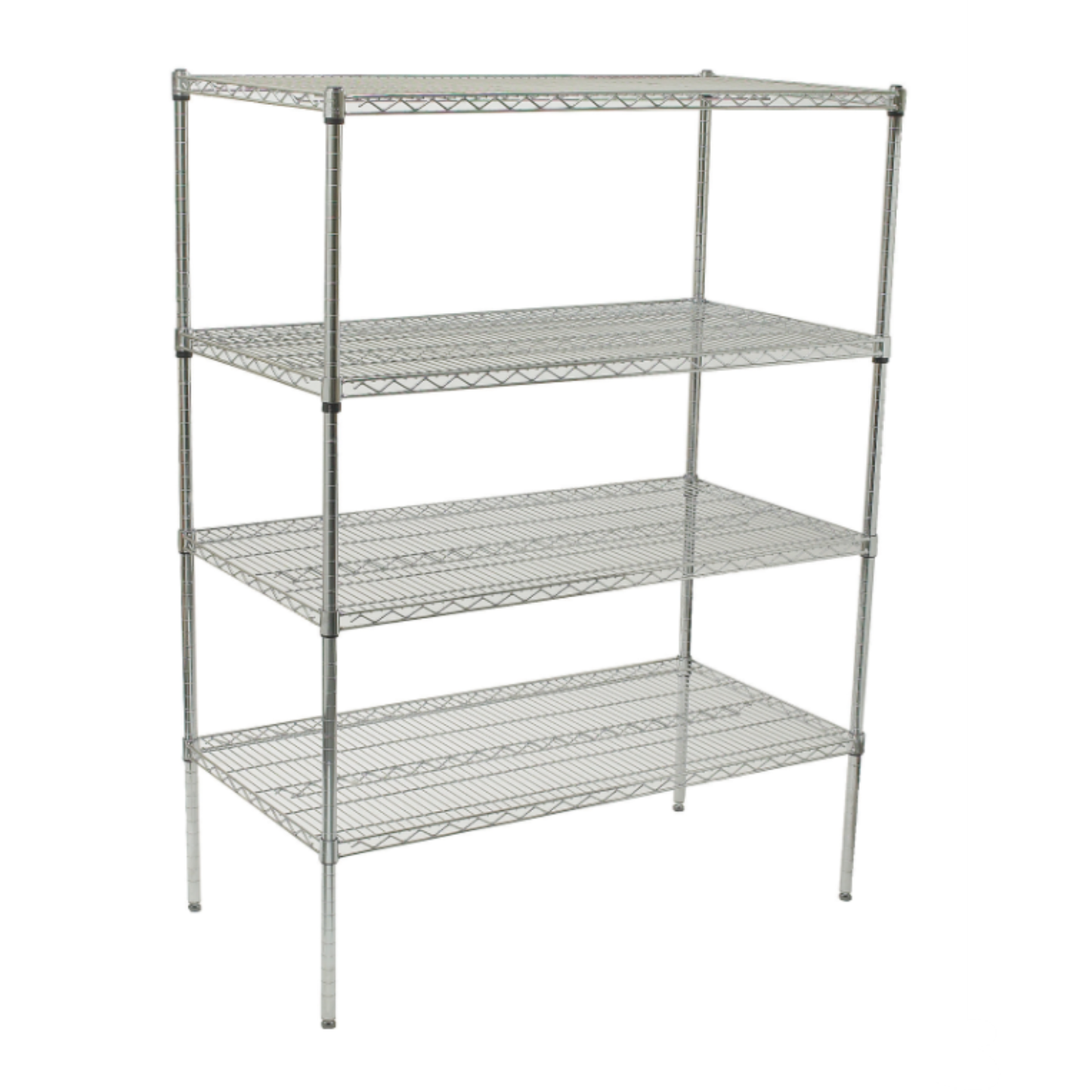 Kit de estanterías CCK, 24" x 48", 4 estantes cromados