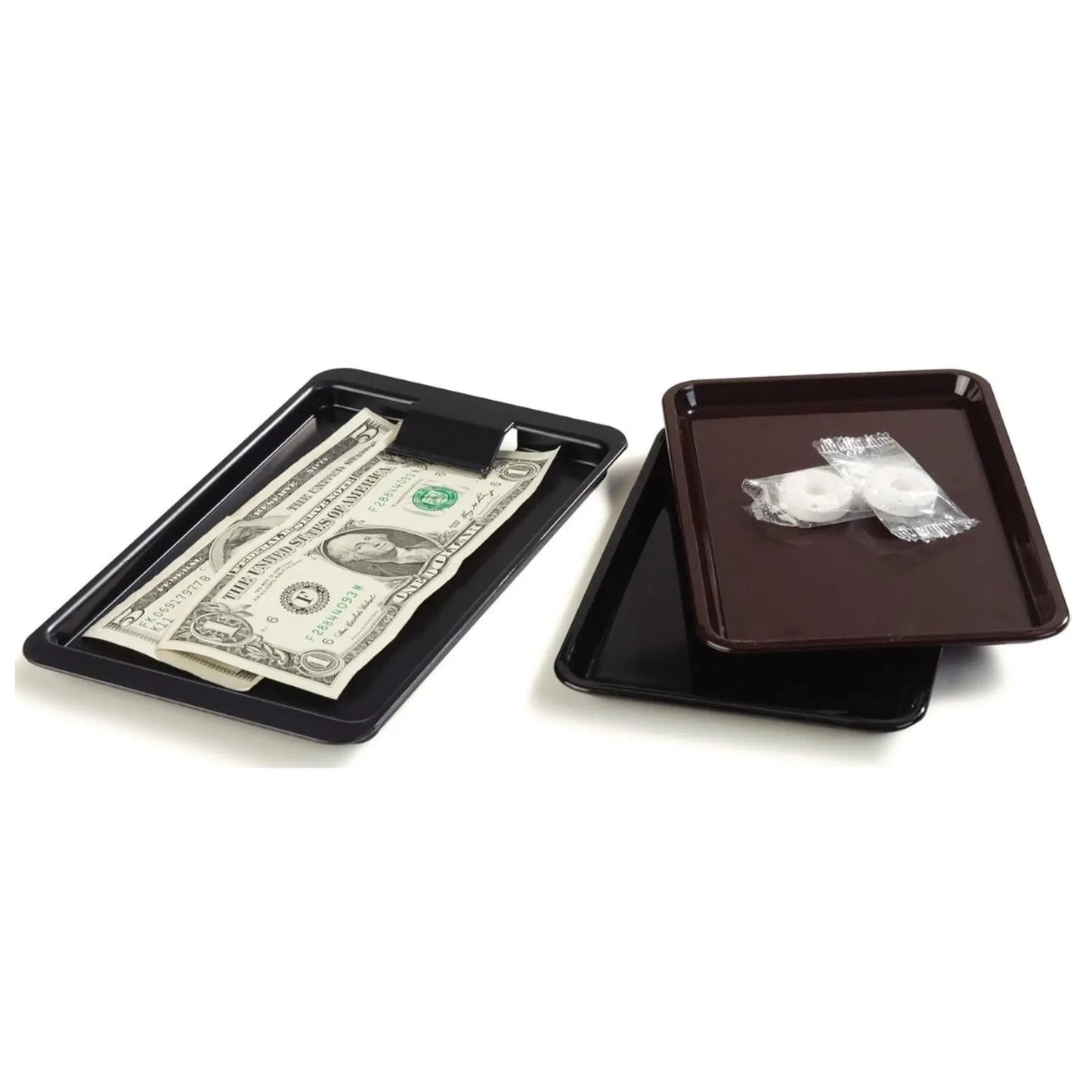 Carlisle Check Holder Tip Tray, Black, 4-1/2" X 6-1/2" - 3022-03 Carlisle