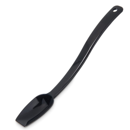 Cuchara para servir Carlisle de policarbonato negro sólido de 8" y 1/4 oz - 445003