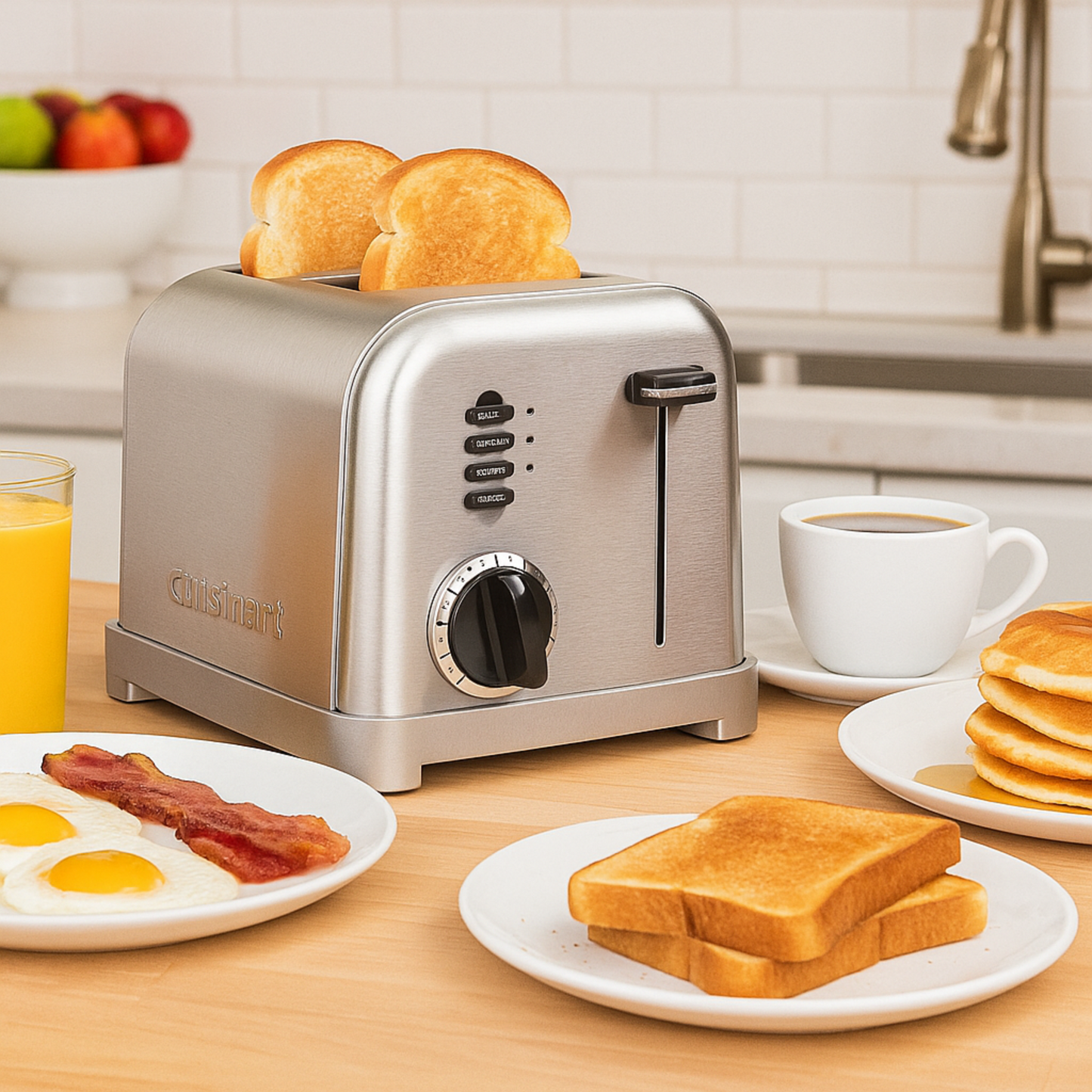 Cuisinart Toaster, 2-Slice, Metal, Brushed SS - CPT-160P1