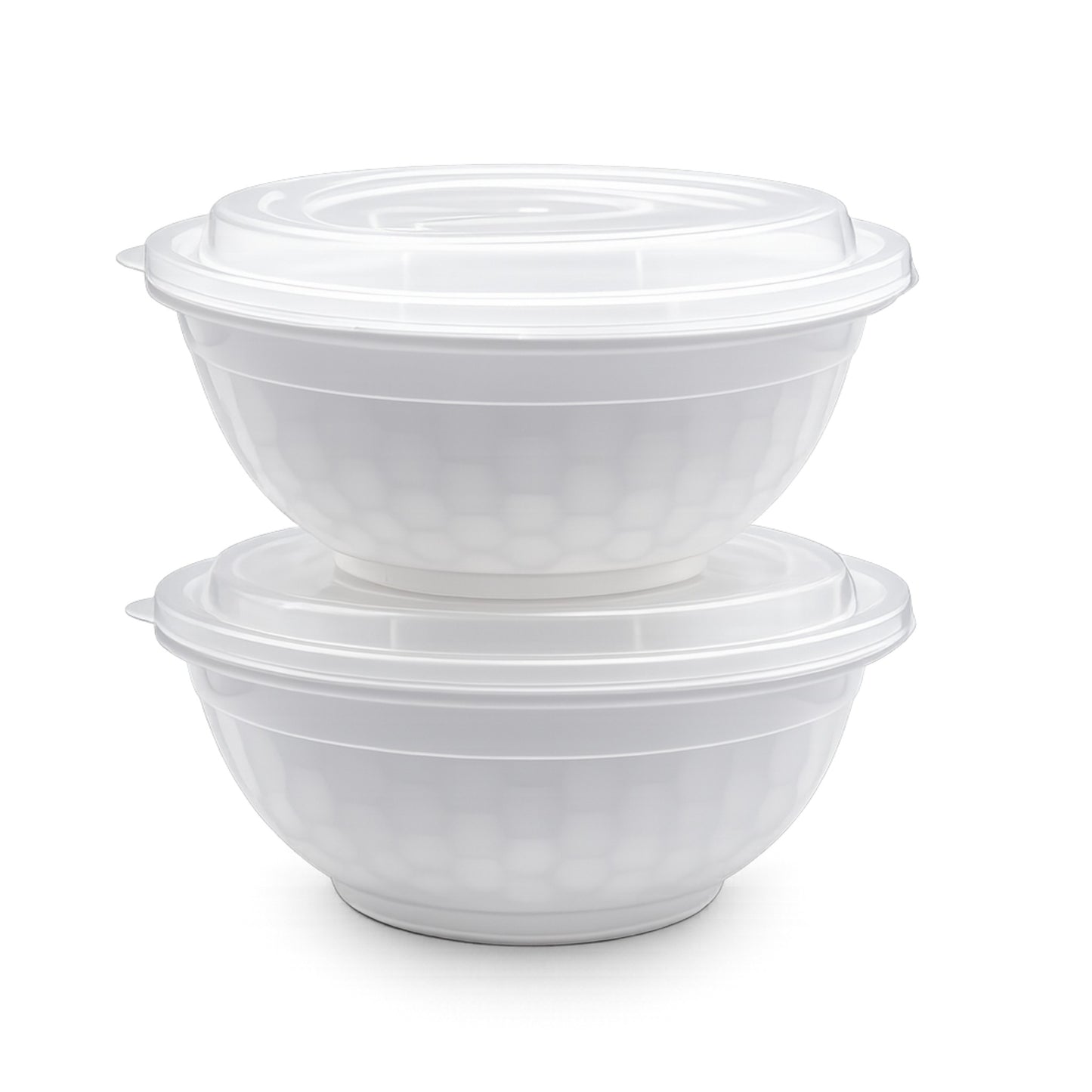 Food Packer PP Diamond Bowl with Lid 36 oz - CS150 - FP360 - OUTLET