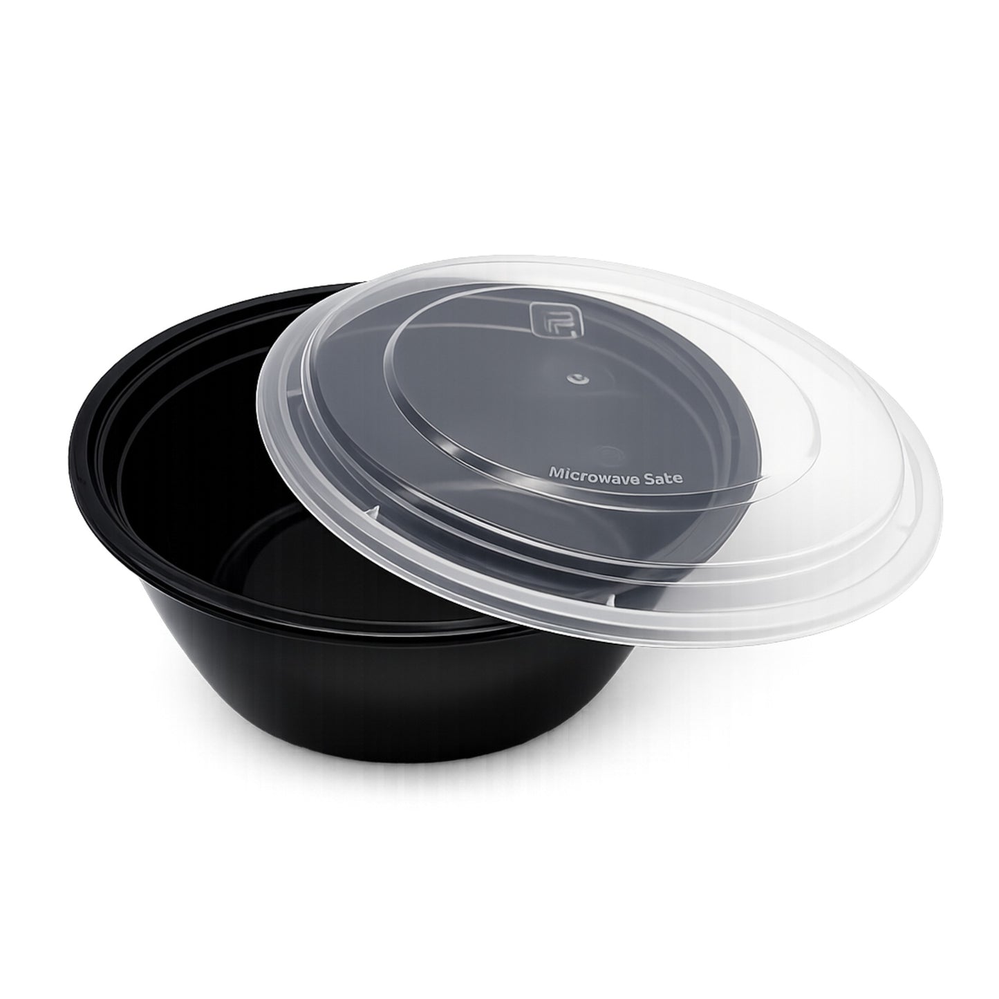 Food Packer Round Plastic To-Go Container with Lid 38 oz - CS150 - FP380 - OUTLET