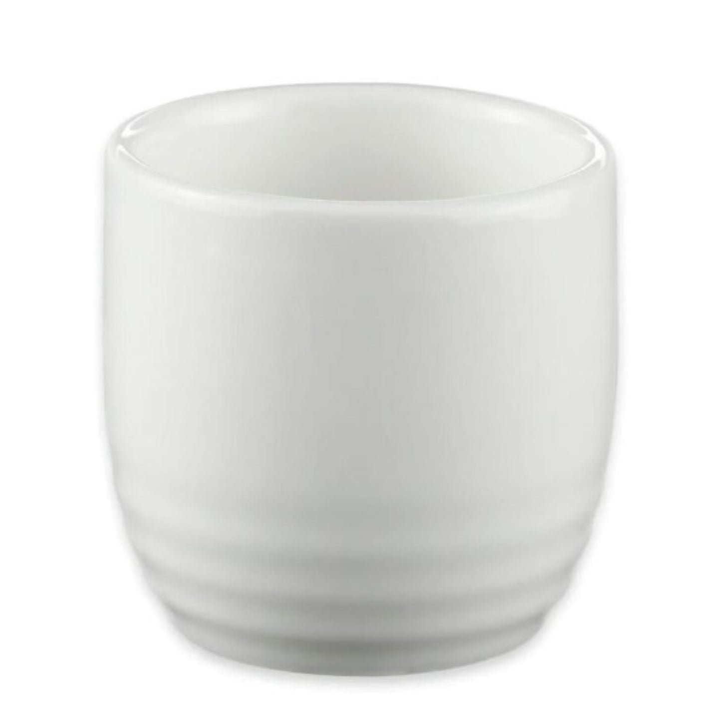 Taza de sake GET Enterprises, 2 oz, China, blanca, c/u