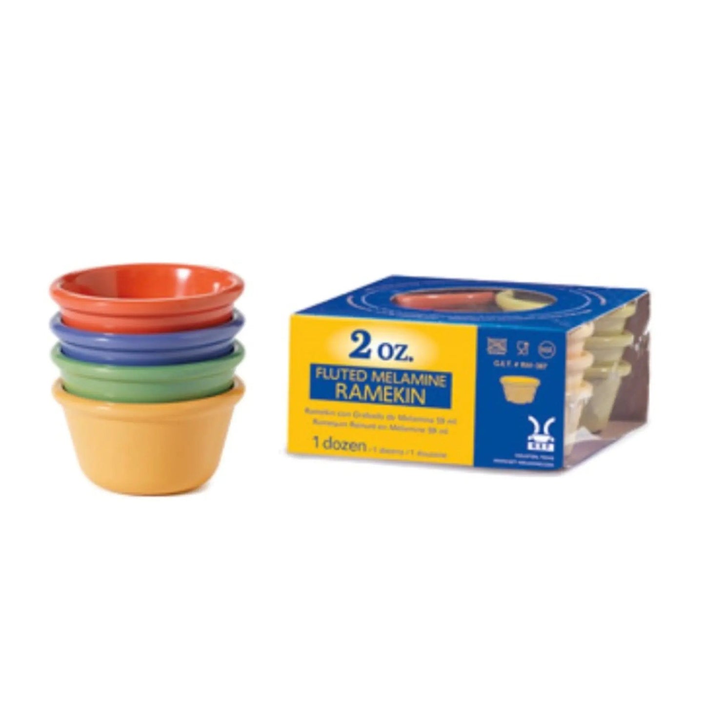 G.E.T. Enterprises Ramekin 4oz Mixed Mardi - DZ G.E.T. Enterprises