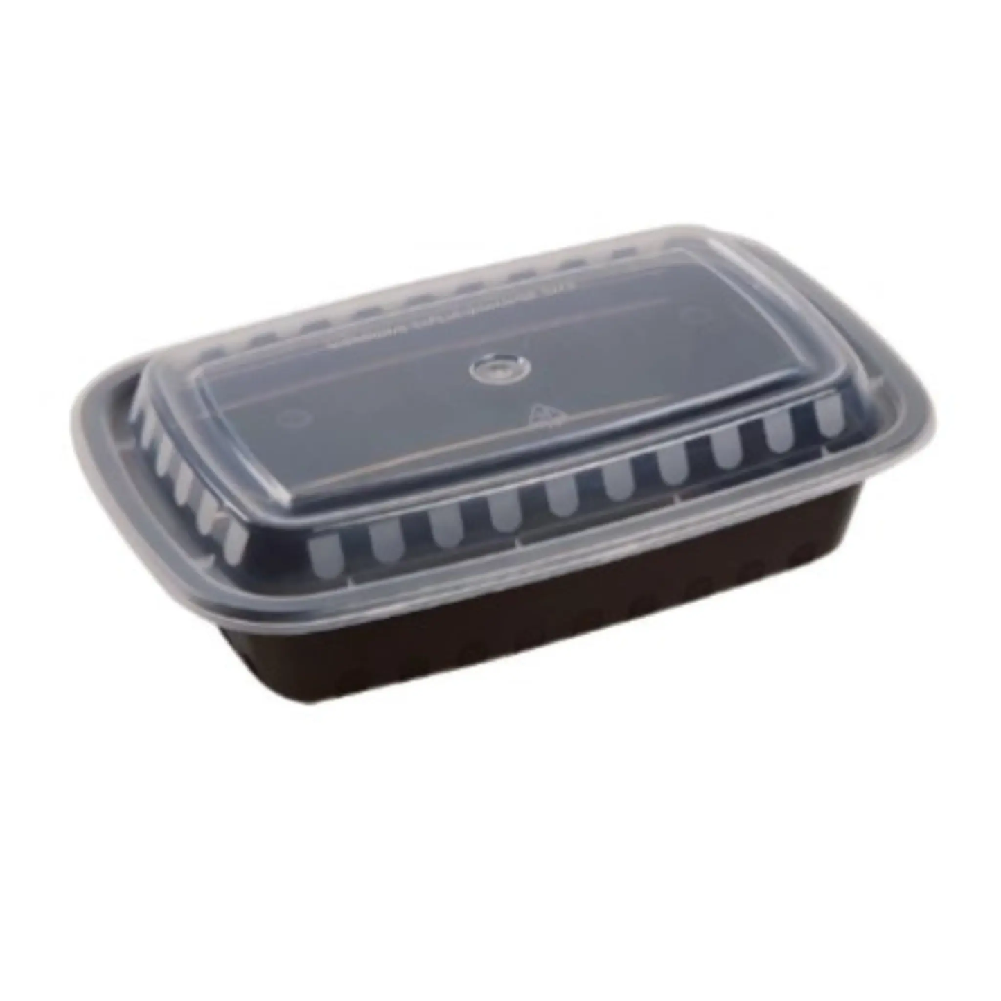 Maple Trade Food Container, 24oz Disp W/Lids 120pk Black/Clear - CS Maple Trade