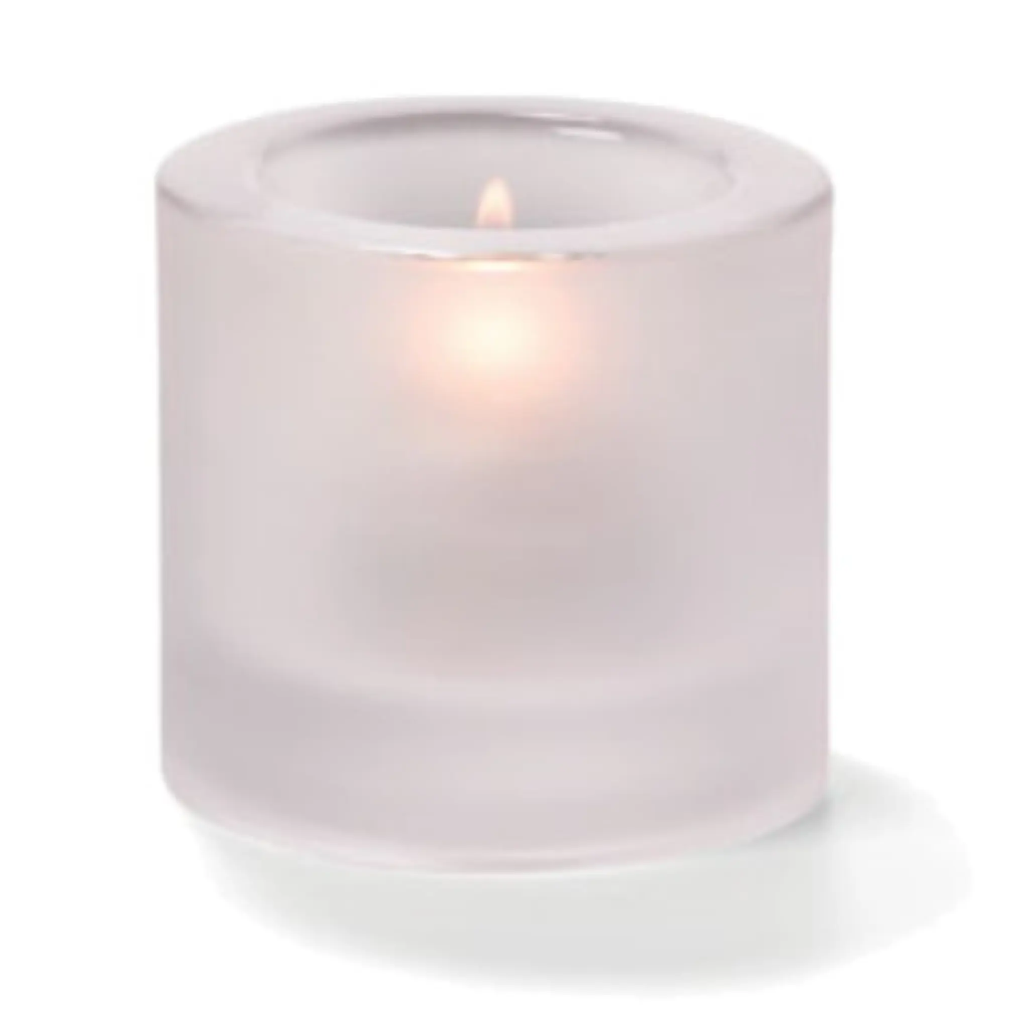 Hollowick Tealight Lamp, 2-3/4" dia. x 2-7/8" H, Satin Crystal- 5140F Hollowick