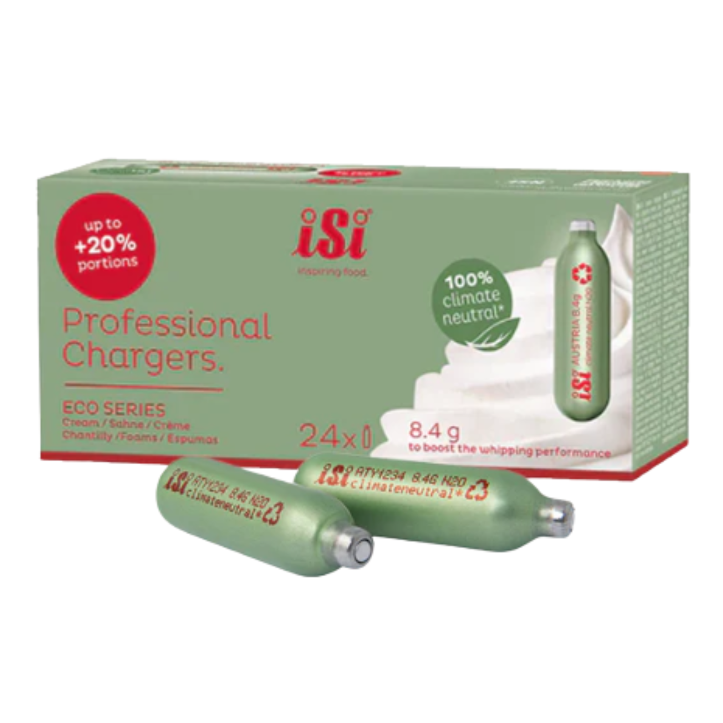 iSi North America N₂O Cream Chargers - 24 Pack - 073701