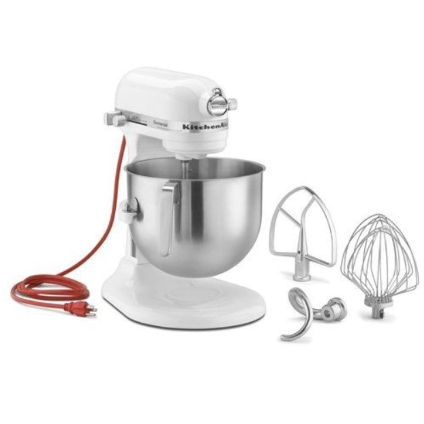 KitchenAid - Amasadora, 8 cuartos, Serie Comercial NSF - Blanca - KSM8990WH