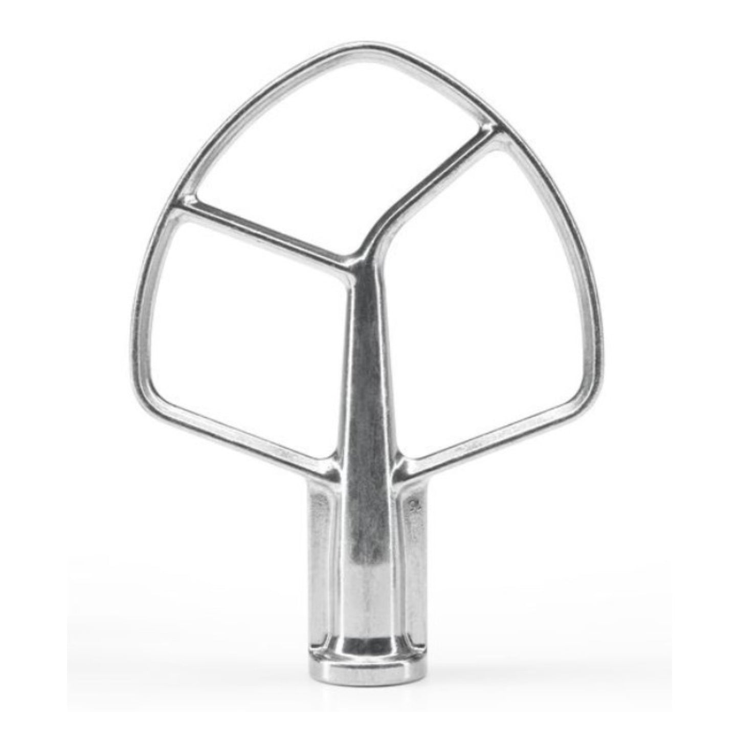 Batidor de masa KitchenAid, accesorio de acero inoxidable para batidora de pedestal de 7 cuartos - KSMC7QFB