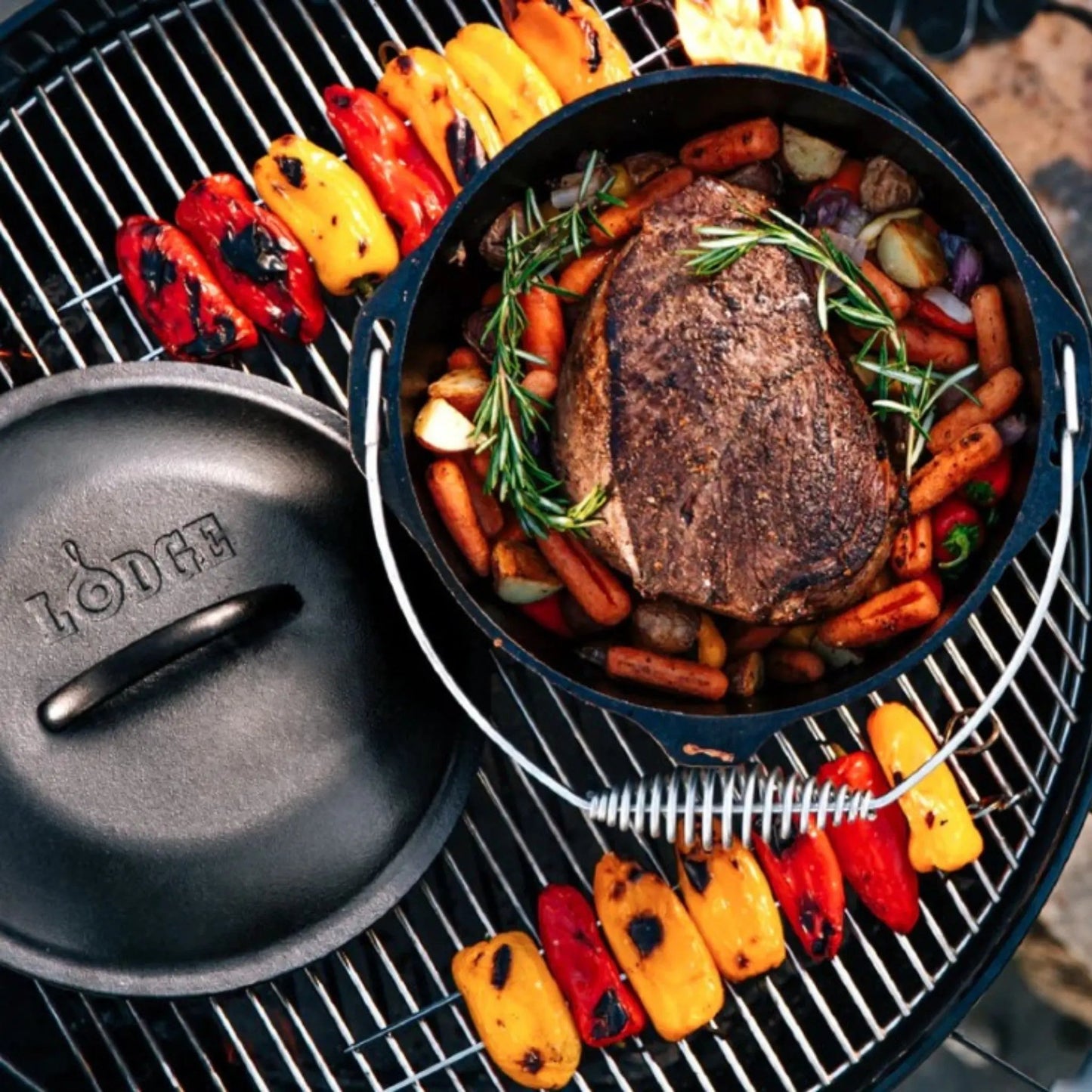 Lodge Dutch Oven w/Iron Cover 9qt - L12DO3 Lodge