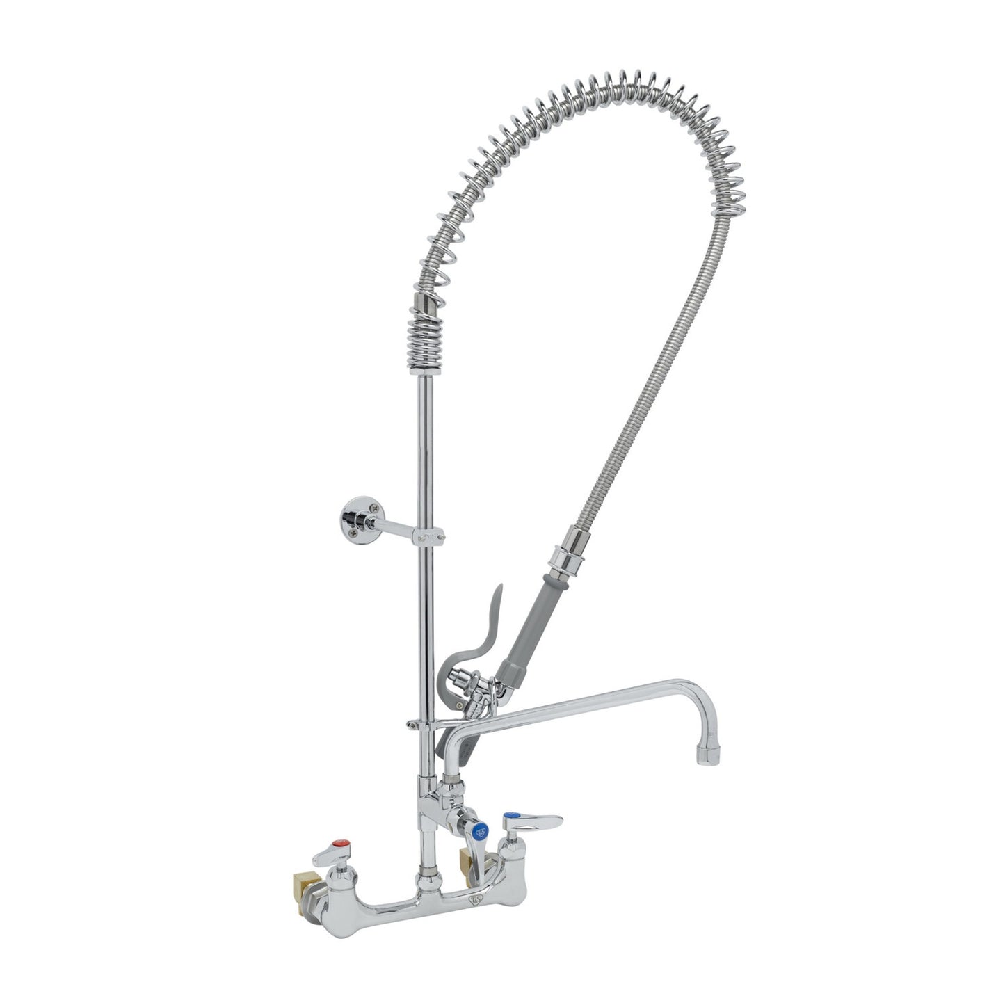 T&S Brass EasyInstall Pre-Rinse Unit NSF Wall Mount 8" - 12" - B-0133-12CRBJSK