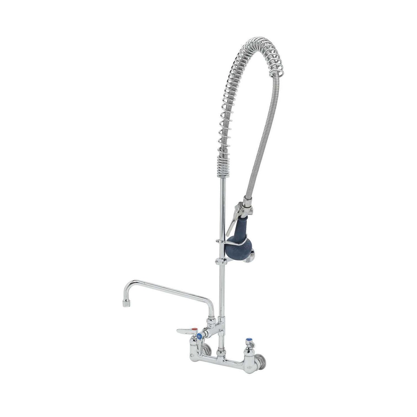 T&S Brass EasyInstall Pre-Rinse Faucet NSF 8" Wall Mount, 10" - B-0133-A10-B08