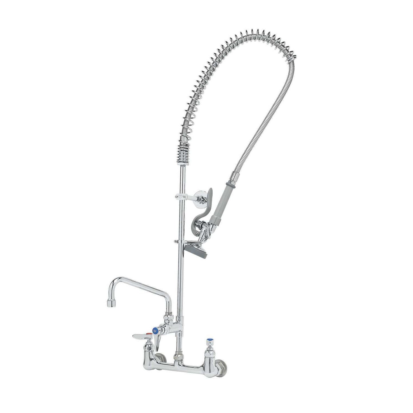 T&S Brass EasyInstall Pre-Rinse Unit NSF Wall Mount 8" Centers - B-0133-ADF08-B