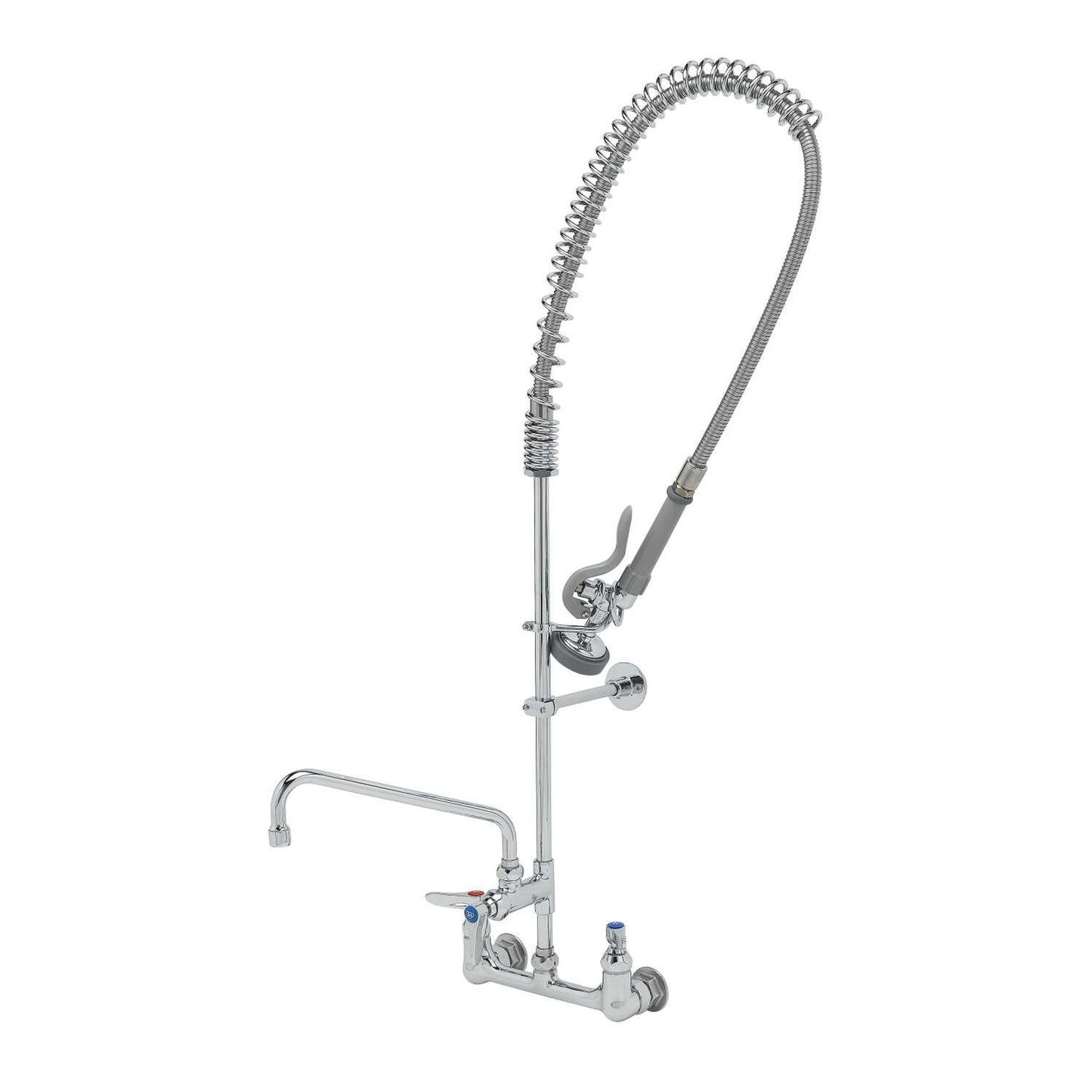 T&S Brass EasyInstall Pre-Rinse Unit NSF Wall Mount 8" Centers - B-0133-ADF10-B