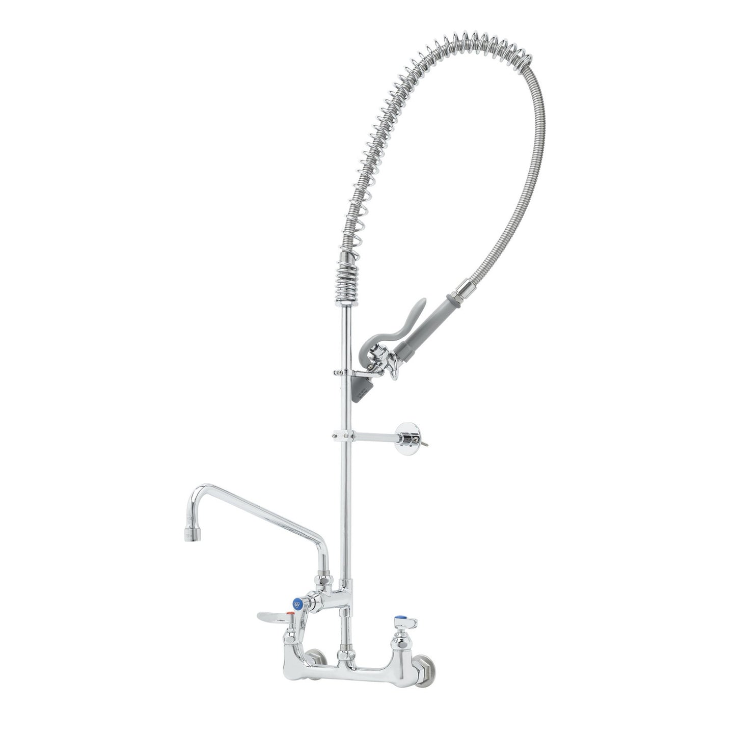 T&S Brass EasyInstall Pre-Rinse Unit NSF Wall Mount 8" - B-0133-ADF12-BC
