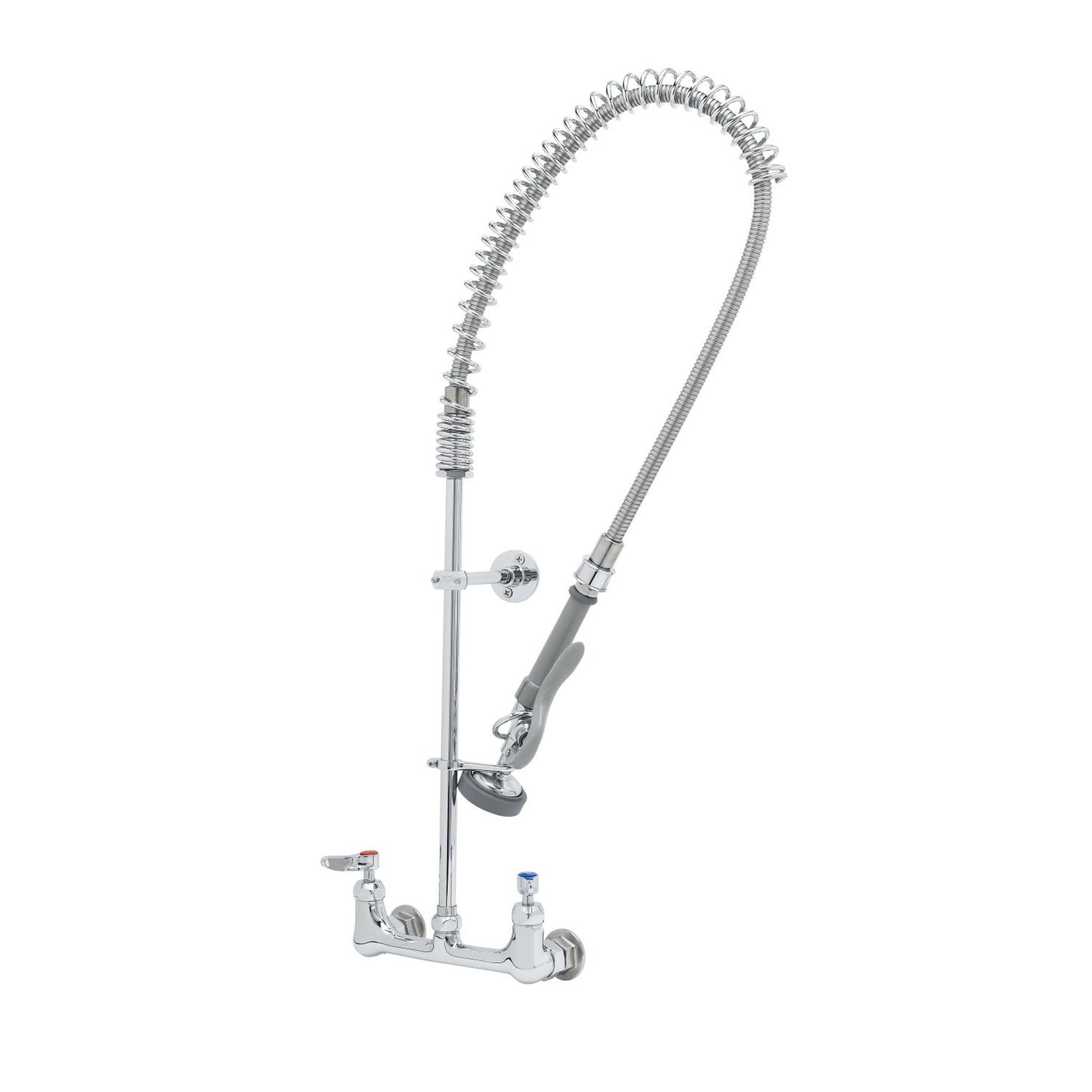 T&S Brass EasyInstall Pre-Rinse Unit NSF 8" Wall Mount Cerama - B-0133-CR-B-SWV