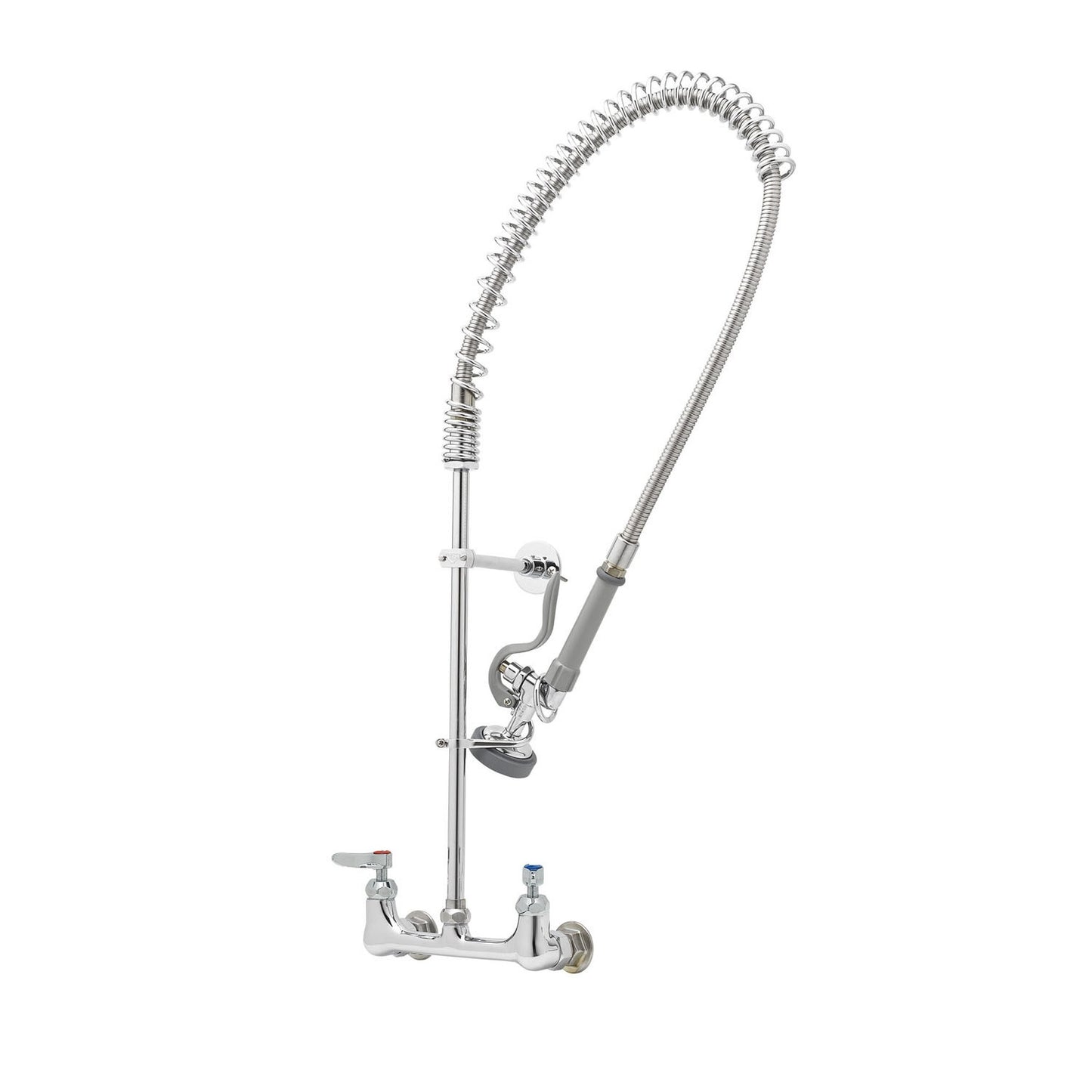 T&S Brass EasyInstall Pre-Rinse Faucet Chrome Wall Mount 8" - B-0133-CR-B