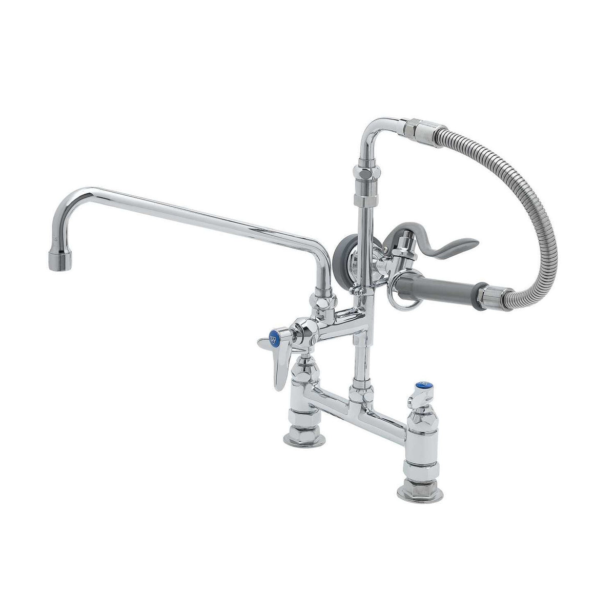 T&S Brass Pre-Rinse Spray Assembly NSF Deck Mount 8" Centers - Each - B-0178